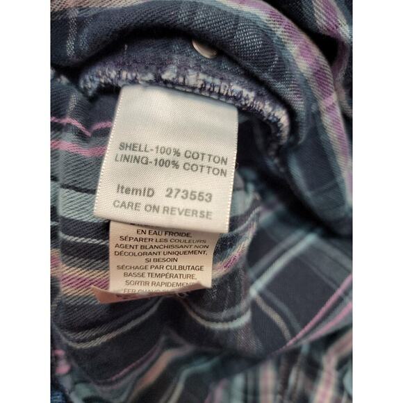 LL Bean Jeans Womens 18MT Plaid Flannel Lined Original Fit Relaxed Denim - Picture 6 of 10